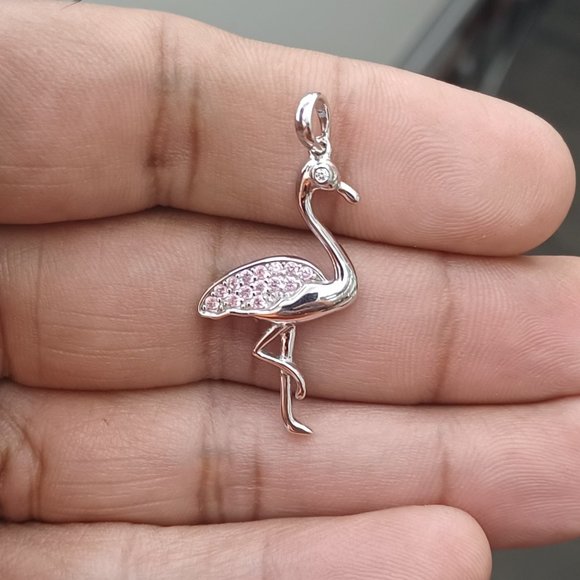 925 Sterling Silver Duck Pendant